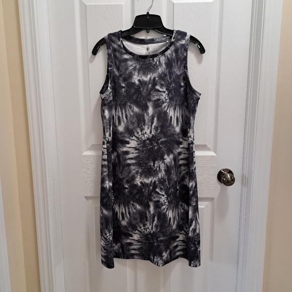 ❤️ NWT Gaiam Tie Dye Dress Tank Style Women's Various Sizes Soft Casual Grey - Picture 12 of 13
